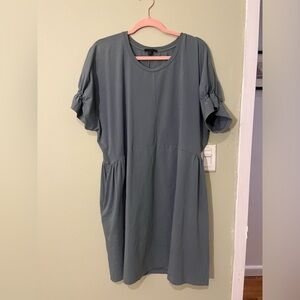COS Oversized Shirt Dress Cotton Blend Small Medium Large Pockets